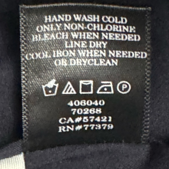 Ann Taylor. Skirt. Navy blue/white. Size 8 - Picture 6 of 7